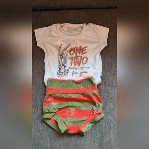 Infant Halloween onesie and bottom